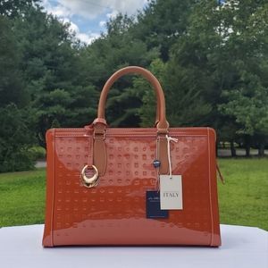 NWT 100% AUTHENTIC Arcadia Business Large Top Handles_ Genuine Leather_